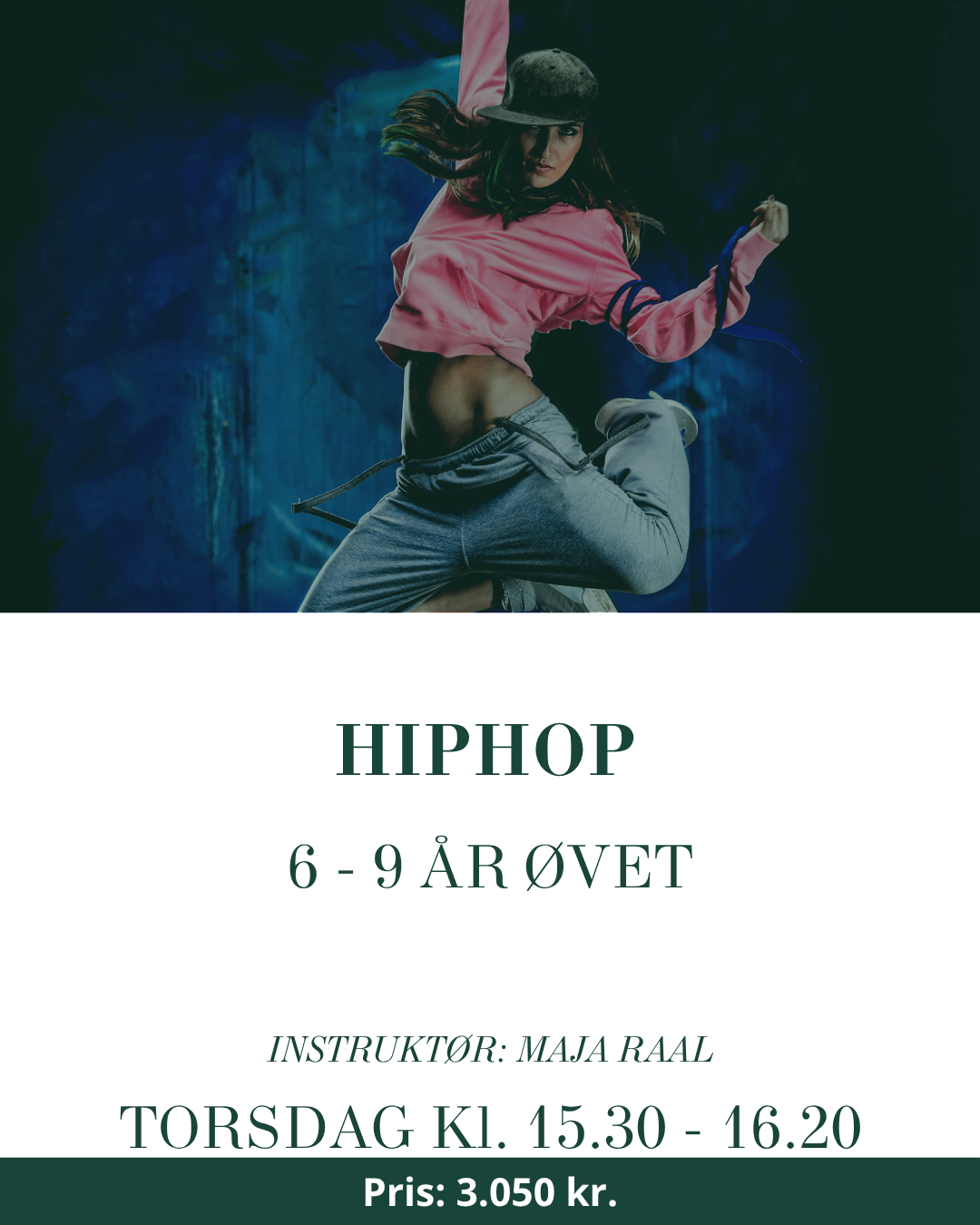 HipHop for MiniBørn 6–9 år, øvede, torsdag 16.35