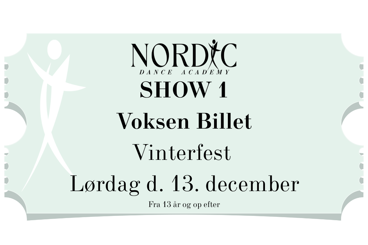 Voksen Billet - Vinterfest SHOW 1 d. 13/12-25